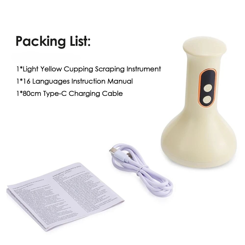 Smart Cupping Massage Machine With Red Light Heating 7