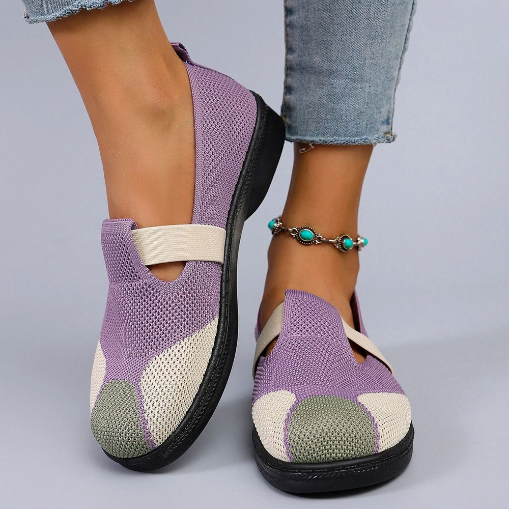 Womens Summer Breathable Mesh Flat Shoes 1