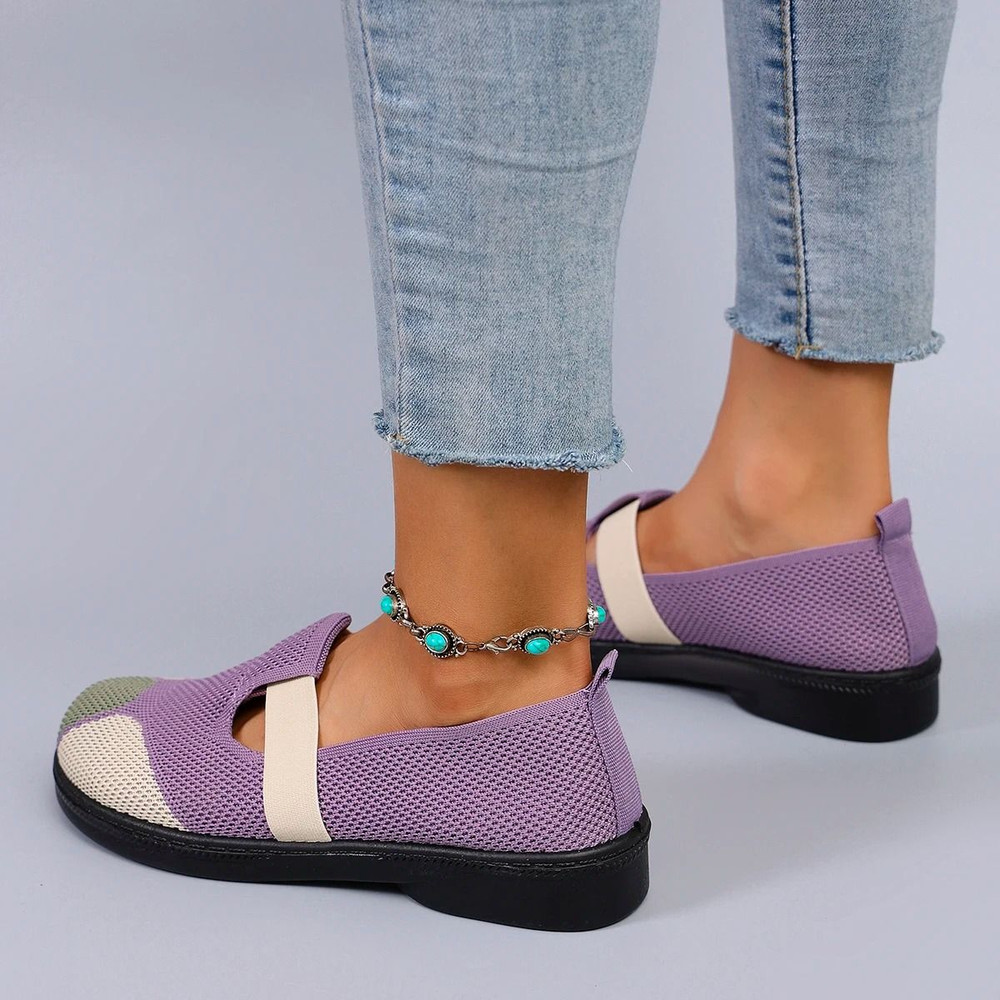 Womens Summer Breathable Mesh Flat Shoes 5