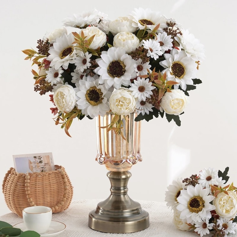 Sunflower And Peony Artificial Flower Bouquets 4