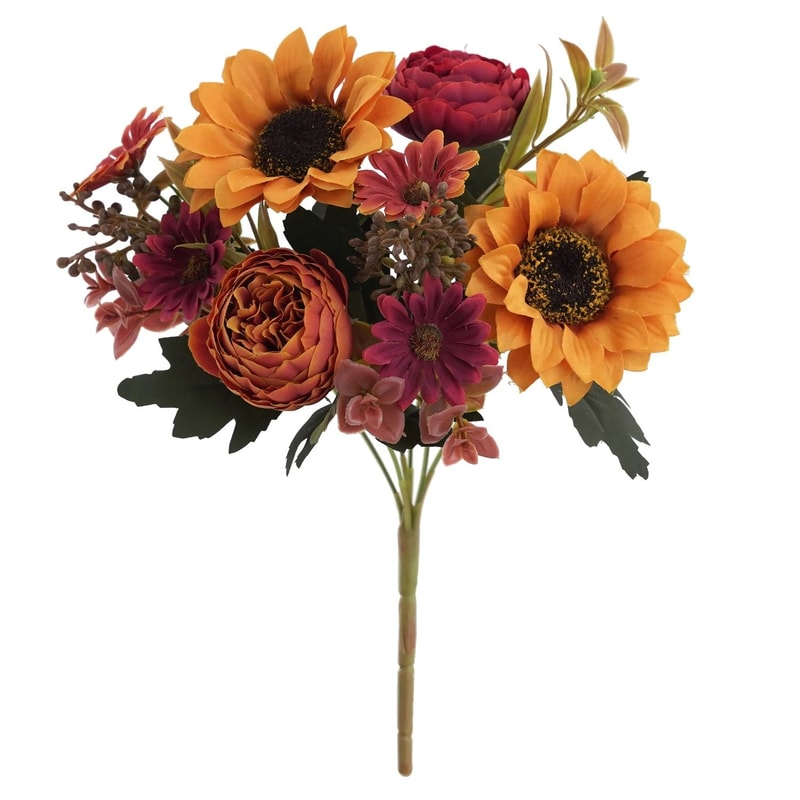 Sunflower And Peony Artificial Flower Bouquets 6