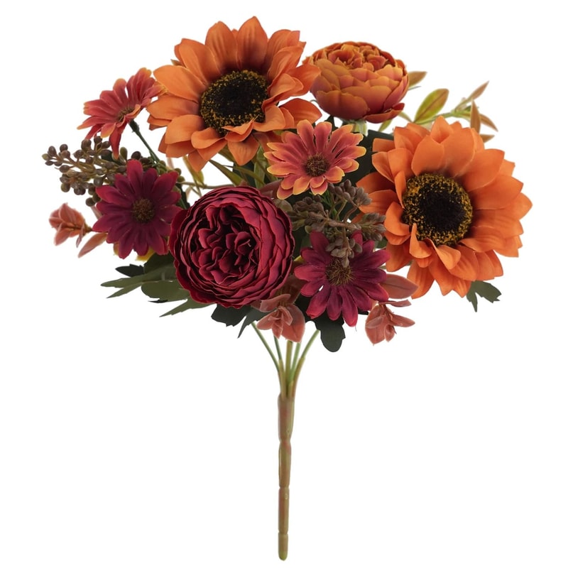 Sunflower And Peony Artificial Flower Bouquets 9