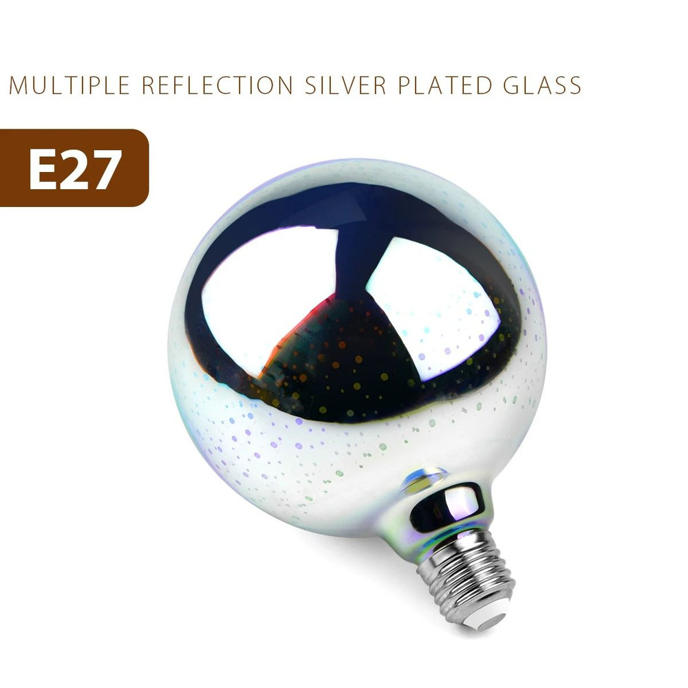 3D Fireworks Effect Vintage LED Bulb Retro Edison Lamp 2