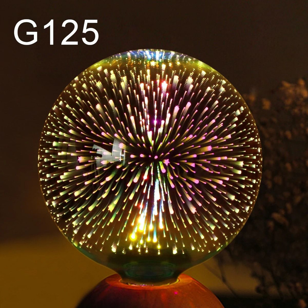 3D Fireworks Effect Vintage LED Bulb Retro Edison Lamp 11