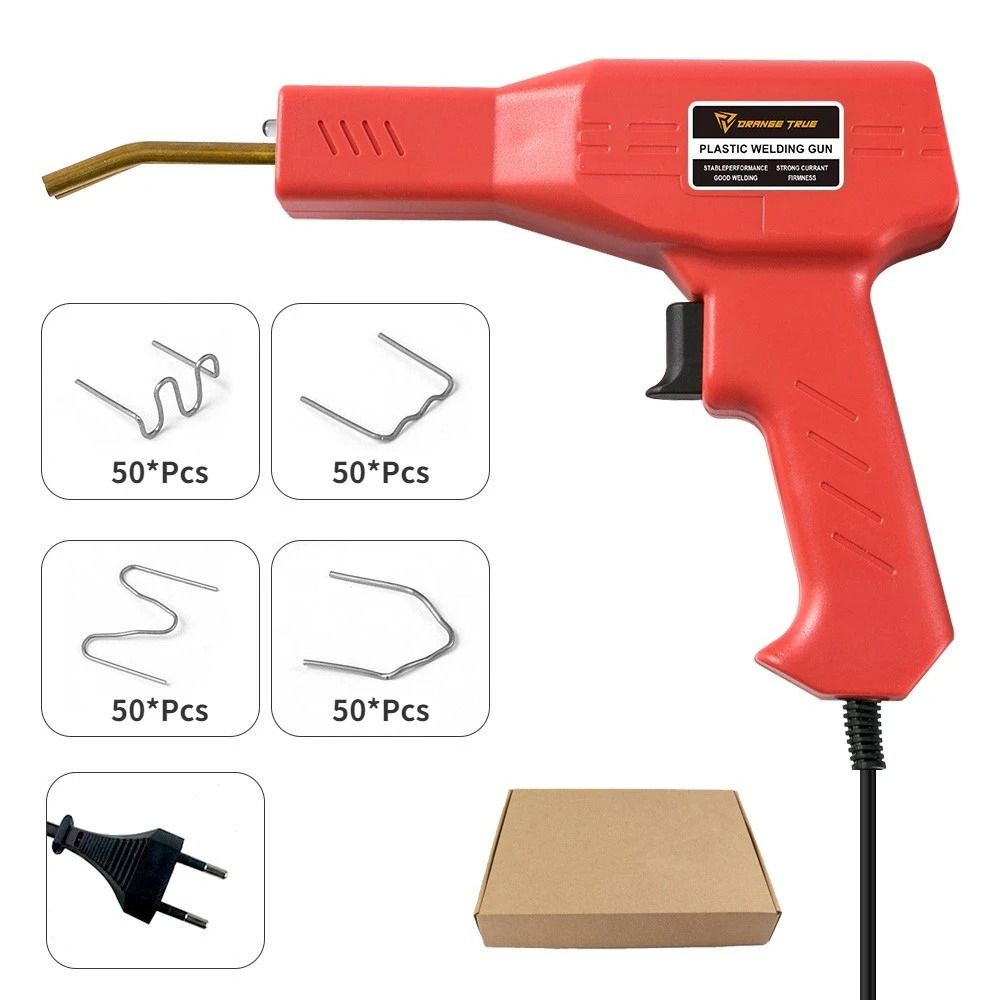 Hot Stapler Plastic Welding Kit Car Bumper And Plastic Repair Gun With Staple Refills 8