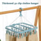 Clothes Drying Hanger With 32 Clips 1