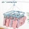 Clothes Drying Hanger With 32 Clips 4