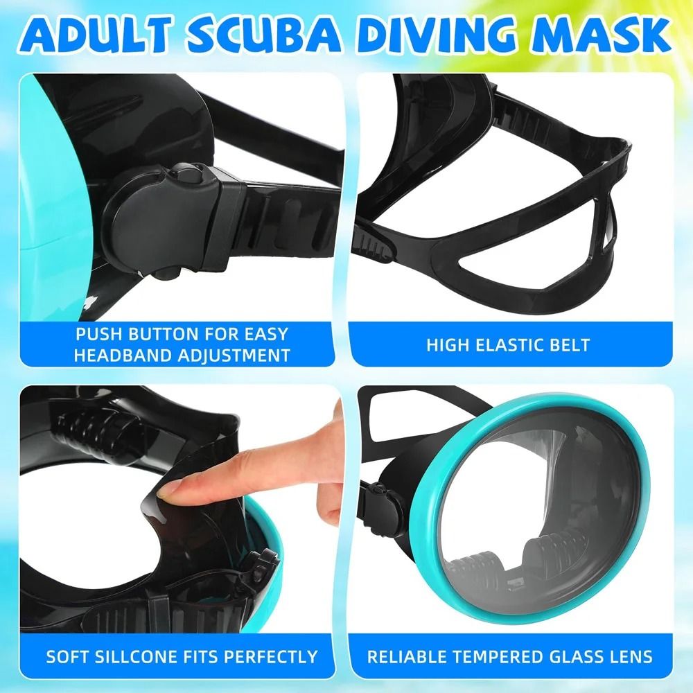 Oval Diving Mask For Adults 5