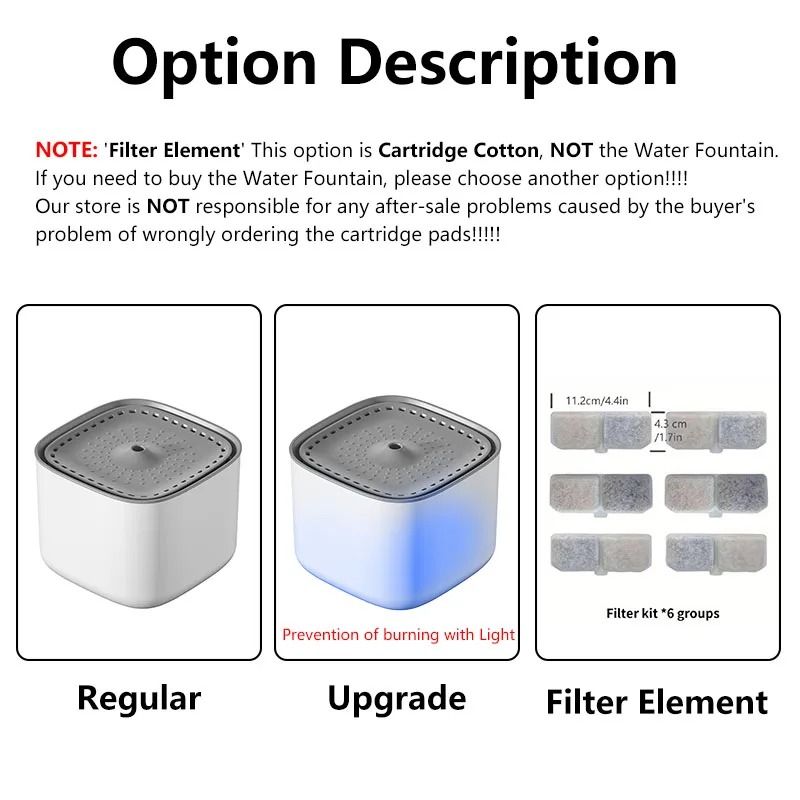 Large Capacity Automatic Cat Water Fountain With Filter 1