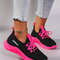 Womens Color Block Casual Sports Shoes With Strap 1