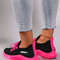 Womens Color Block Casual Sports Shoes With Strap 5