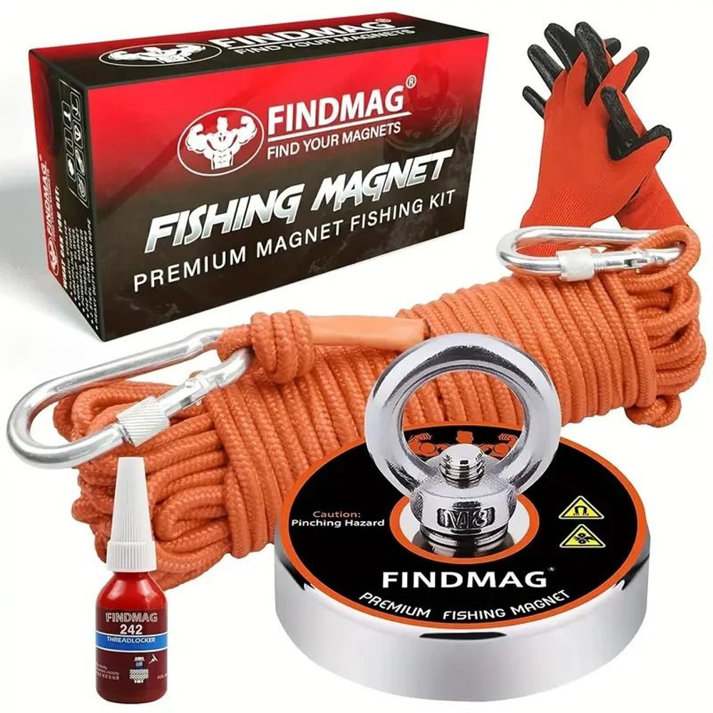 Neodymium Fishing Magnets Kit With Strong Pulling Force For River And Outdoor Retrieval 0