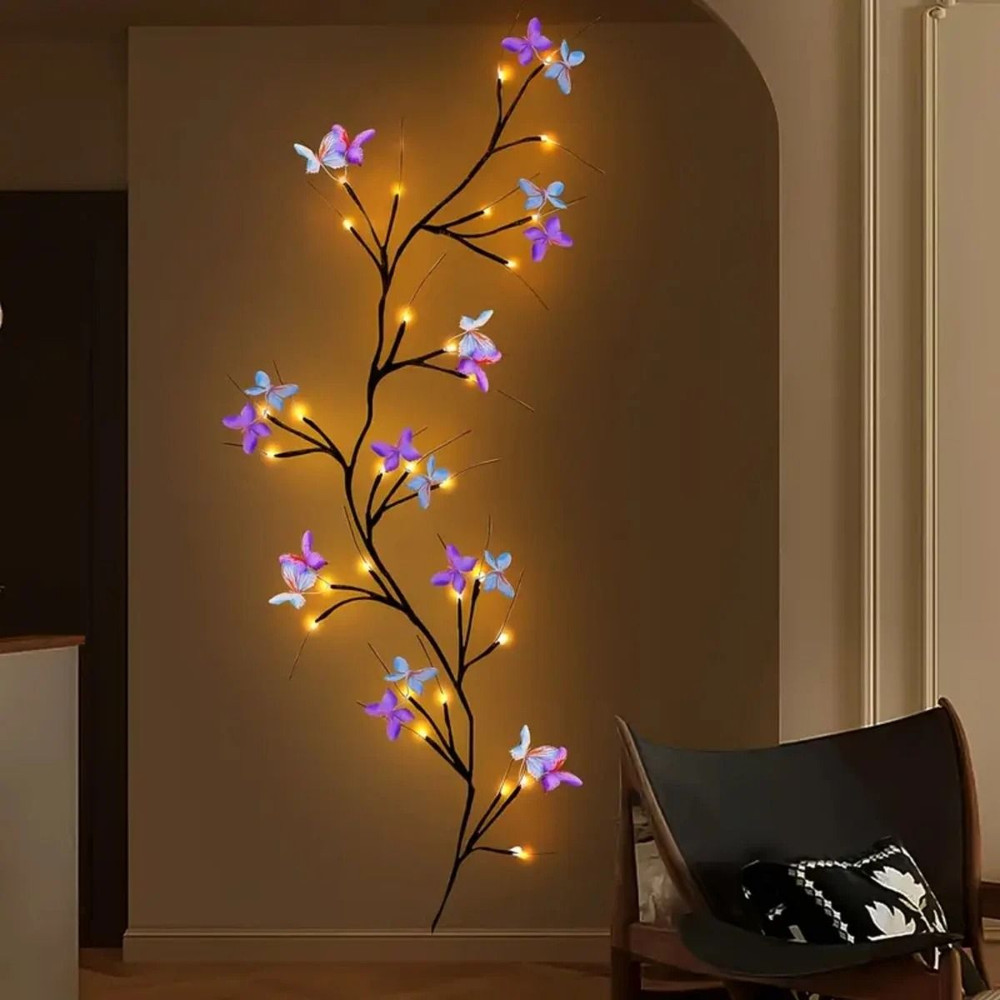 30LED Enchanted Willow Vine Light With Butterfly 5