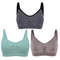 3pcs Maternity Nursing Bras Seamless Cotton Breastfeeding Underwear 0