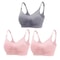 3pcs Maternity Nursing Bras Seamless Cotton Breastfeeding Underwear 17