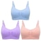 3pcs Maternity Nursing Bras Seamless Cotton Breastfeeding Underwear 22