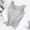 Women Slim Fit Tank Top With Built In Bra 8