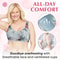 Ice Silk Lace Cooling Comfort Bra Seamless Push Up Bralette 0