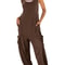 Casual Sleeveless Loose Harem Jumpsuit With Wide Leg Trousers 5