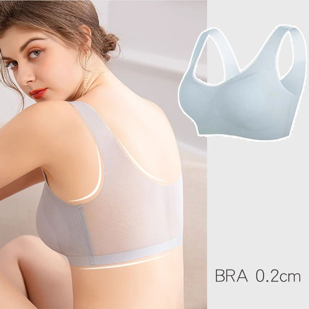 Plus Size Seamless Wireless Bra With Push Up Support And Breathable Fabric 2