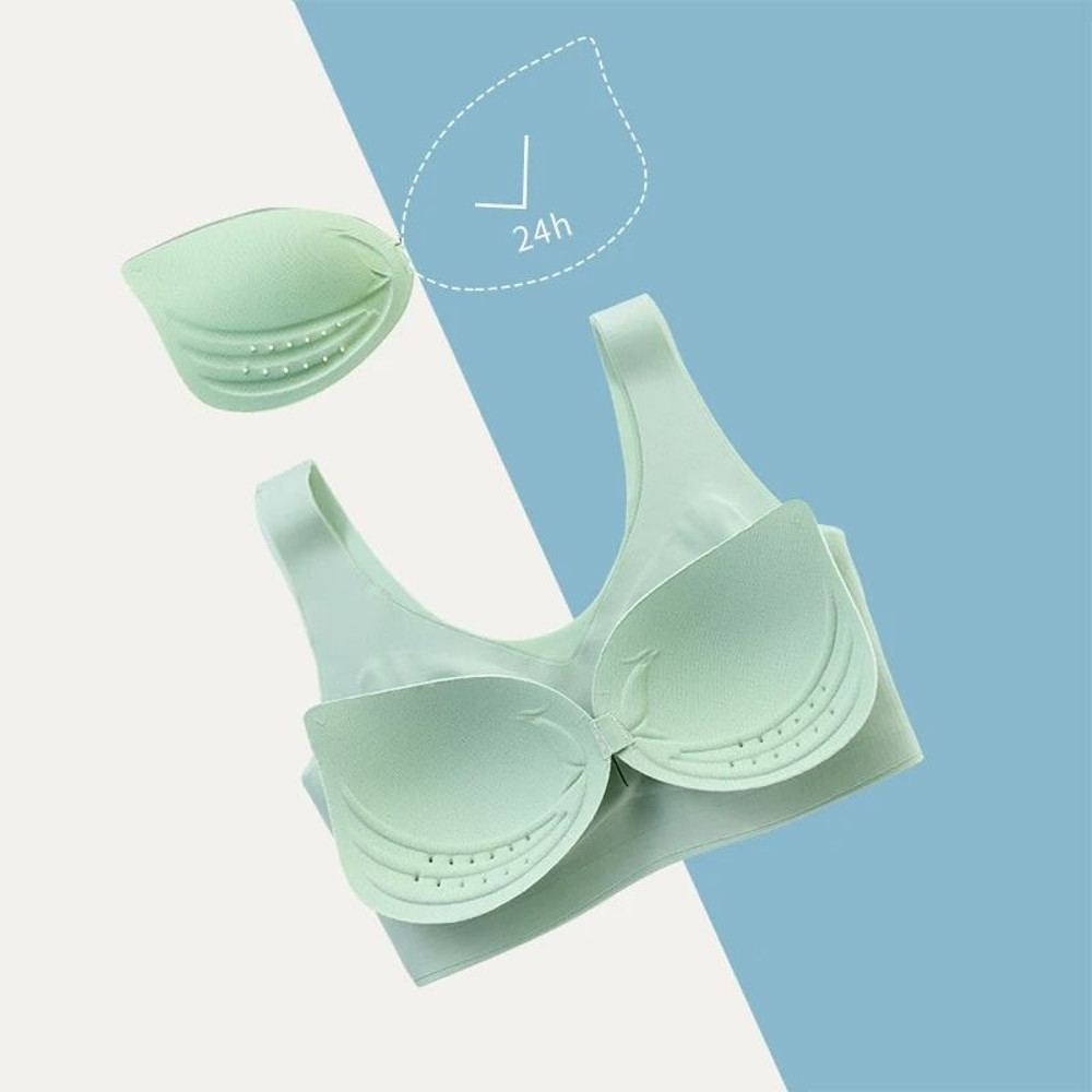 Plus Size Seamless Wireless Bra With Push Up Support And Breathable Fabric 5
