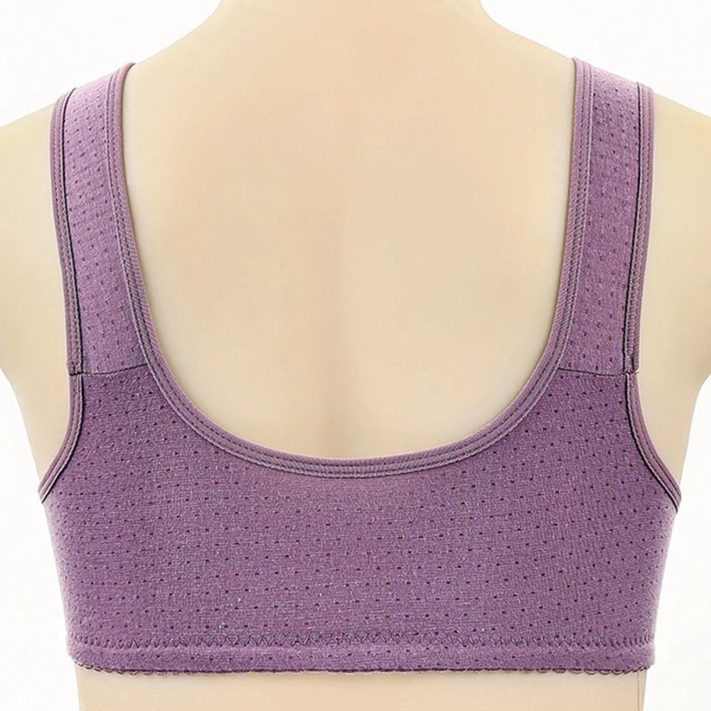 3 Piece Set Front Closure Plus Size Seamless Wireless Lace Bras For Women 2