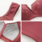 3 Piece Set Front Closure Plus Size Seamless Wireless Lace Bras For Women 4