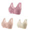 3 Piece Set Front Closure Plus Size Seamless Wireless Lace Bras For Women 19