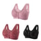 3 Piece Set Front Closure Plus Size Seamless Wireless Lace Bras For Women 20