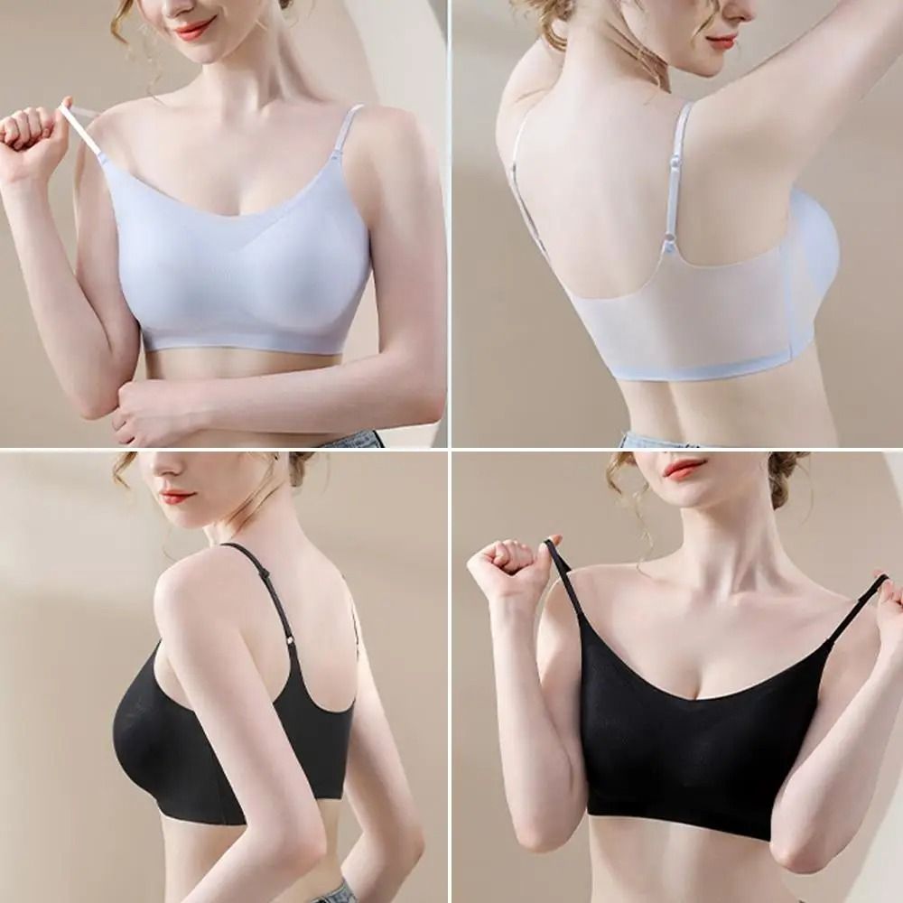 Ultra Thin Breathable Ice Silk Wireless Bra Seamless Cooling Bralette 5
