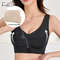Womens Posture Correction Seamless Wireless Push Up Bra With Cross Back Support 3