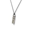 Mens Vintage Rectangle Gemstone Pendant Necklace With Leather Rope 12