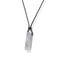 Mens Vintage Rectangle Gemstone Pendant Necklace With Leather Rope 13