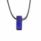 Mens Vintage Rectangle Gemstone Pendant Necklace With Leather Rope 7