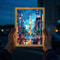Asian Cityscape Painting LED Bedside Light 2