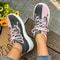 Floral Print Platform Sneakers Women Breathable Non Slip Running Shoes 13