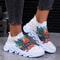 Floral Print Platform Sneakers Women Breathable Non Slip Running Shoes 8