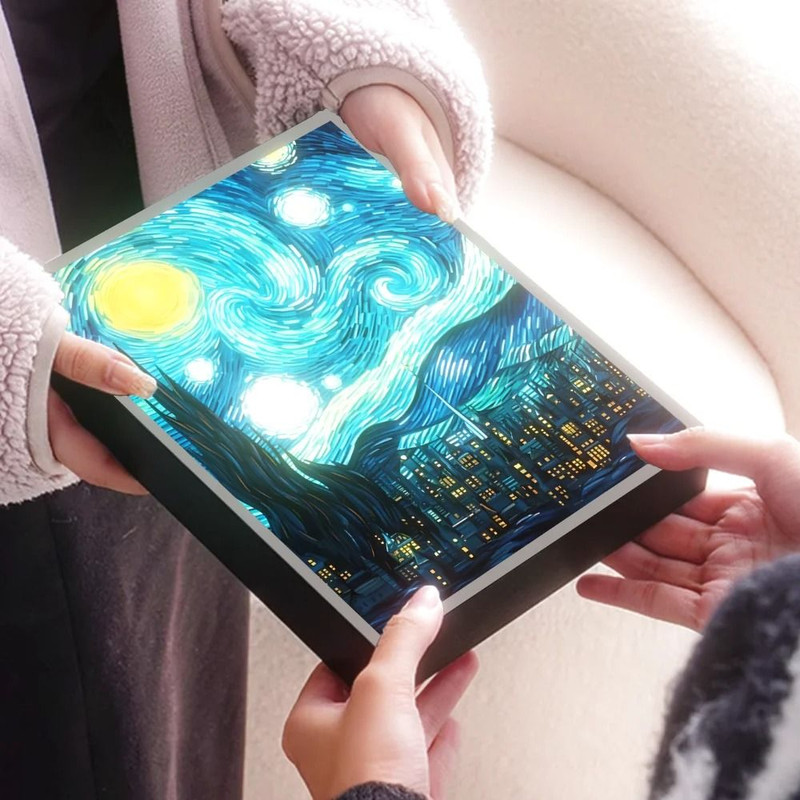 Starry Night Artistic LED Night Light Room Decor Lamp 5