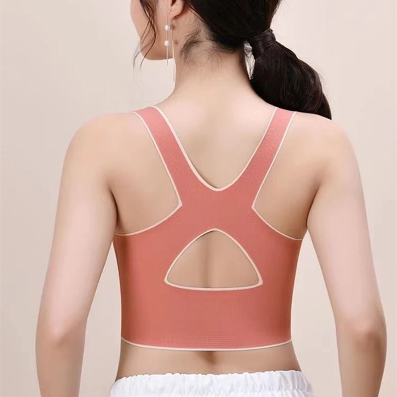 No Trace Sports Bra Wireless Shockproof Yoga Vest With Back Support 4