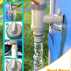 durable pvc pool filter pump adapter with 32mm on off plunger valve leak proof replacement for outdoor pool accessories