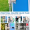 Durable PVC Pool Filter Pump Adapter With 32mm On Off Plunger Valve Leak Proof Replacement For Outd 4