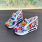 Womens Wedge Sneakers With Floral Embroidery Mesh Design Height Increasing Platform Shoes For Sprin 5