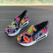 Womens Wedge Sneakers With Floral Embroidery Mesh Design Height Increasing Platform Shoes For Sprin 6