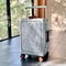 Front Opening Pocket Rolling Luggage With Aluminum Frame Wide Handle Silent Wheels USB Charging And 10