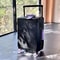 Front Opening Pocket Rolling Luggage With Aluminum Frame Wide Handle Silent Wheels USB Charging And 8