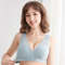 Womens Summer Cotton Thin Clustering Non Sagging Front Buckle Bra Comfortable Traceless Vest Style 3