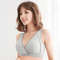 Womens Summer Cotton Thin Clustering Non Sagging Front Buckle Bra Comfortable Traceless Vest Style 5