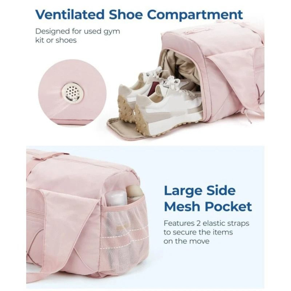 Large Capacity Fitness Bag With Shoe Compartment And Waterproof Design 3