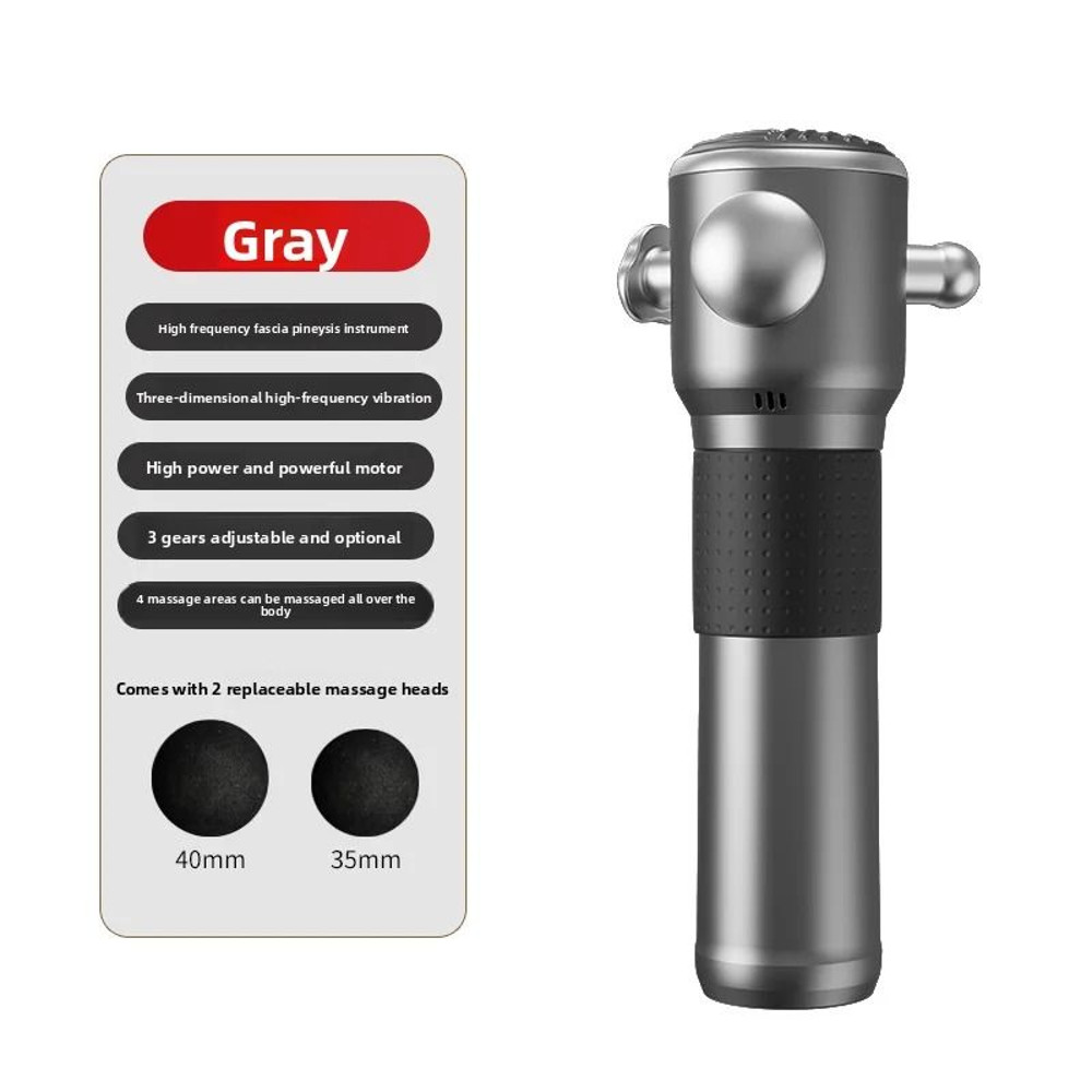 High Frequency Massage Gun With Four Interchangeable Heads And Deep Tissue Relief 9