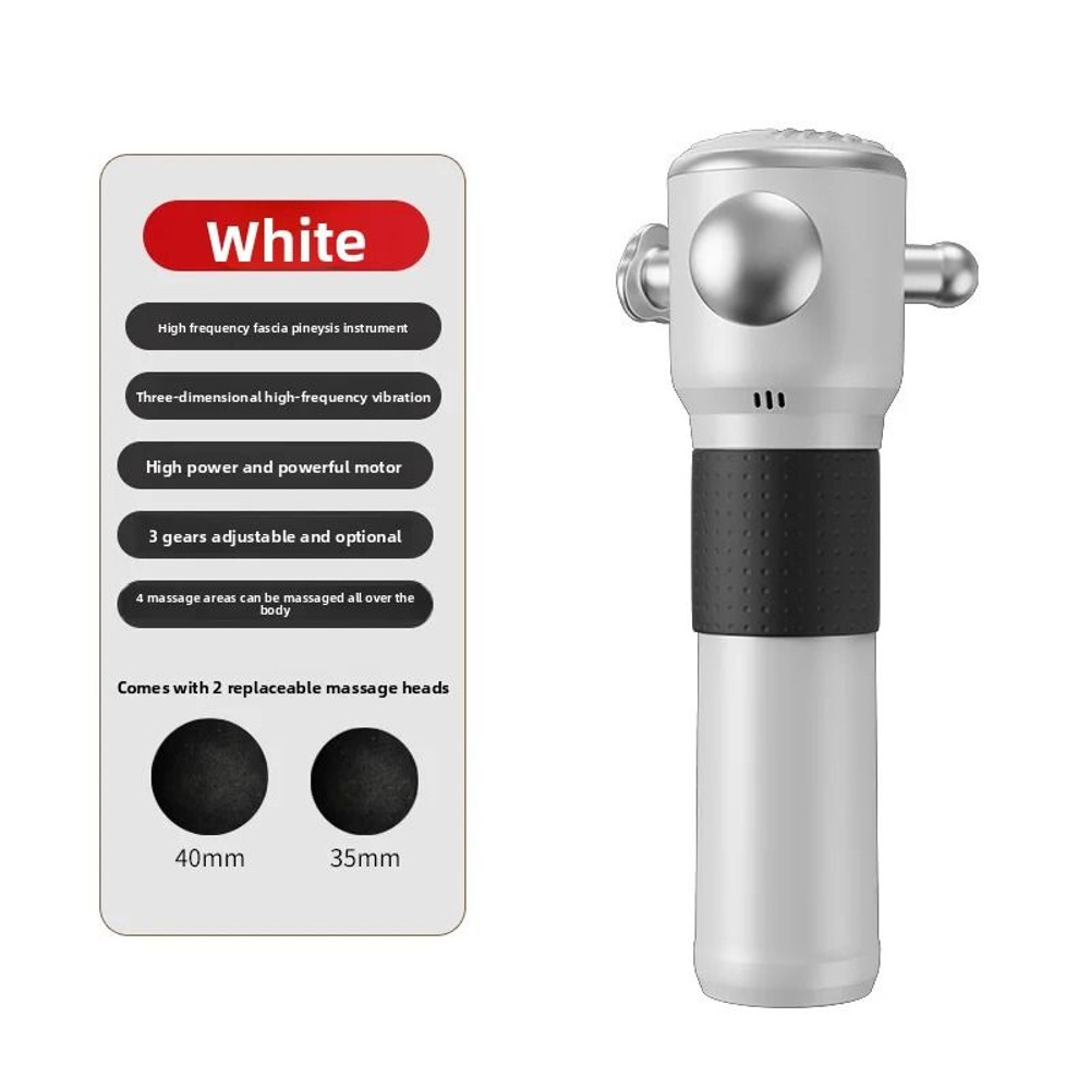 High Frequency Massage Gun With Four Interchangeable Heads And Deep Tissue Relief 8